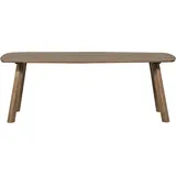 Woood Esstisch oval 180 x 74 x 100 cm kaschmirbraun