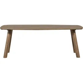 Woood Esstisch oval 180 x 74 x 100 cm kaschmirbraun