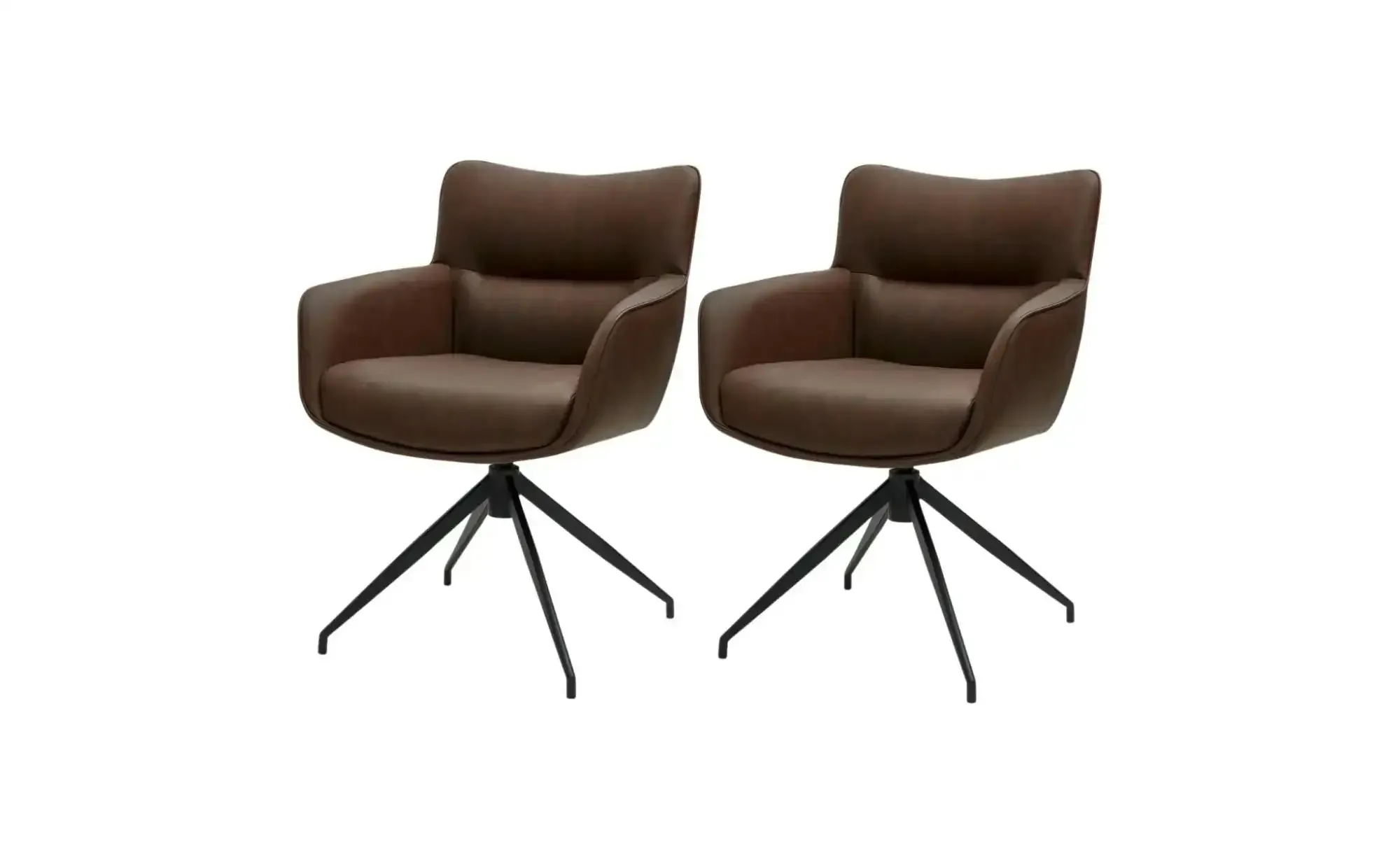 Furnhouse Esszimmerstuhl 2er-Set  Jessica ¦ braun ¦ Maße (cm): B: 55 H: 84
