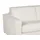 vente-unique Schlafsofa mit Matratze 3-Sitzer - 100% Büffelleder - Weiß - Matratze 20 cm - DELECTEA II
