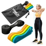 trex sport Widerstandsbänder 3er Set TREX SPORT Neon mit Türanker, Widerstand 2–30 kg, bunt 1380 g