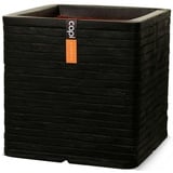 Capi Europe Capi Blumentopf Nature Row Quadratisch 40x40 cm Schwarz KBLRO903