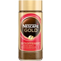 Nescafé GOLD Entkoffeiniert, löslicher Bohnenkaffee, Instant-Kaffee aus erlesenen Kaffeebohnen, vollmundig & aromatisch, koffeinfrei, 1er Pack (1 x 100g)