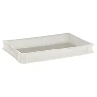 APS Teig- und Pizzaballenbehälter 60 x 40 cm H: 7,5 cm Polyethylen, weiß