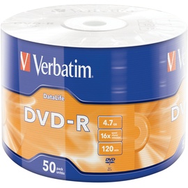 Verbatim DVD-R 4.7GB, 16x, 50er Pack, 43791