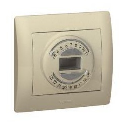 Einsatz Rollladenuhr 3-Leiter Galea titanium