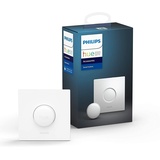 Philips Smart Button für Hue Lichtsysteme, smarter Dimmer zur Steuerung von Leuchten, kabelloser Lichtschalter ohne Installation, weiß