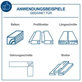 SCHEPPACH HS210 1500 W 230 V inkl. Querschneidlehre, Längsanschlag, Schiebestock