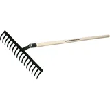 SHW Bau-/Gartenrechen 14 Zinken, m. Stiel 150cm