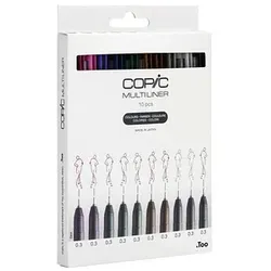 COPIC® Multiliner Color Fineliner farbsortiert 0,3 mm, 10 St.