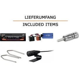 JUST SOUND best choice for caraudio Autoradio Einbaupaket JVC KD-DB922BT passend für Opel Tigra + Lenkradfernbedienung | Bluetooth Telefonieren Audiostreaming