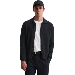 Marc O'Polo regular fit Strickjacke aus reiner Baumwolle, - Marc O'Polo DFB Travel Collection, Dunkelblau, M