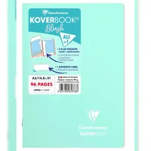 Clairefontaine 5x Koverbook Heft A5 48 Blatt liniert, Minze/Puderrosa 961773C