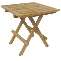 Antike Fundgrube Gartentisch Beistelltisch 50 x 50 x 50 cm Braun