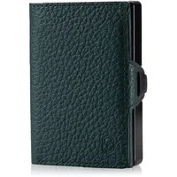 ZNAP® Slim Wallet Kreditkartenetui | Geldbörse Herren | Kartenhalter Geldbeutel Herren | Kartenetui Herren Geldbeutel | Herren Portemonnaie mit RFID Schutz |12 Karten | Grün