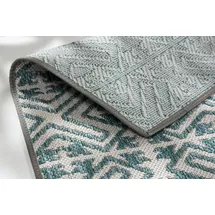 Schöner Wohnen Parkland Outdoor-Teppich 70 x 140 cm Blau/Türkis