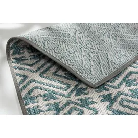 Schöner Wohnen Parkland Outdoor-Teppich 70 x 140 cm Blau/Türkis