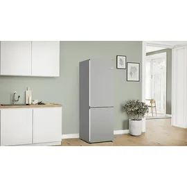 Bosch Serie 4 KGN362LBF Kühl-Gefrierkombination (321 l, 1860 mm hoch, Metall-Optik)