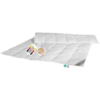 Spessarttraum Daunendecke 135x200 cm Ganzjahr, leichte Übergangsdecke | 100% Gänsedaunen | 400g Füllgewicht | Allergiker geeignet (Nomite) | Oeko-TEX | Made in Germany