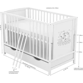 Baby-Delux Mia Weiß 60 x 120 cm