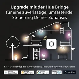 Philips Hue White & Col. Amb. Lightguide Triangle Smarte Glühbirne Kalt-Warmweiß und Farbe
