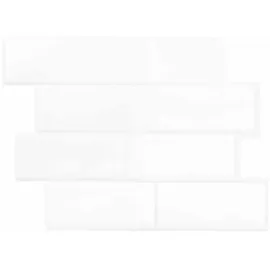 vidaXL U-Bahn-Fliese 10 pcs Weiß 29 x 21 cm Polyurethan und Pet