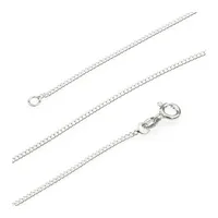 Order & Smile Schmuck Silberkette Panzerkette: Silberkette Kette 925 Silber, gestempelt silberfarben 36 cm