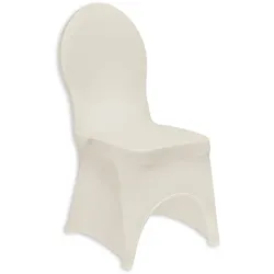 AURORA Stuhlhusse creme stretch bügelfrei