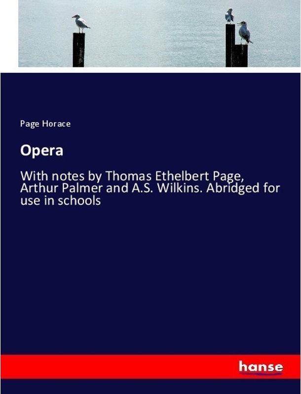 Opera - Page Horace, Kartoniert (TB)