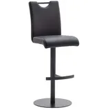 MCA Furniture Barhocker höhenverstellbar drehbar Kunstleder Schwarz