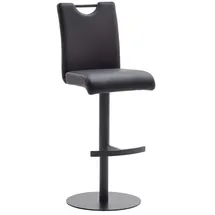MCA Furniture Barhocker höhenverstellbar drehbar Kunstleder Schwarz