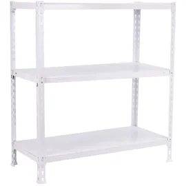 simonclick SimonRack Ecoclick schraubenloses Metallregal 3 Böden. Farbe Weiss 900x800x400 mm,