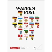 Baier & Schneider Briefblock Wappen A4 weiß/blanko