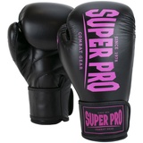 Super Pro Boxhandschuhe schwarz 8