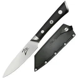 Razor-Edge Serie 4` Schälmesser 59 HRC Edelstahl Schwarz