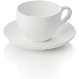 Was Cappuccino- und Untertasse Set 0,2 l Weiß 4