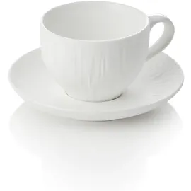 Was Cappuccino- und Untertasse Set 0,2 l Weiß 4