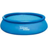 Summer Waves Quick Pool Aufblasbar Blau