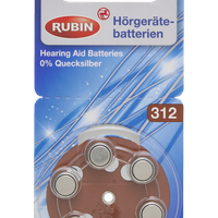 RUBIN Hörgerätebatterien Typ 312