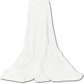 Bestgoodies Mikrofaser Decke weiß champagner 220x240 cm