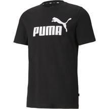 Puma Herren Ess Logo Tee T-shirt, Puma Black, XS EU