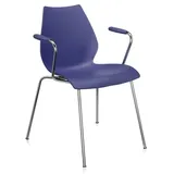 Kartell Maui Stuhl mit Armlehne marineblau