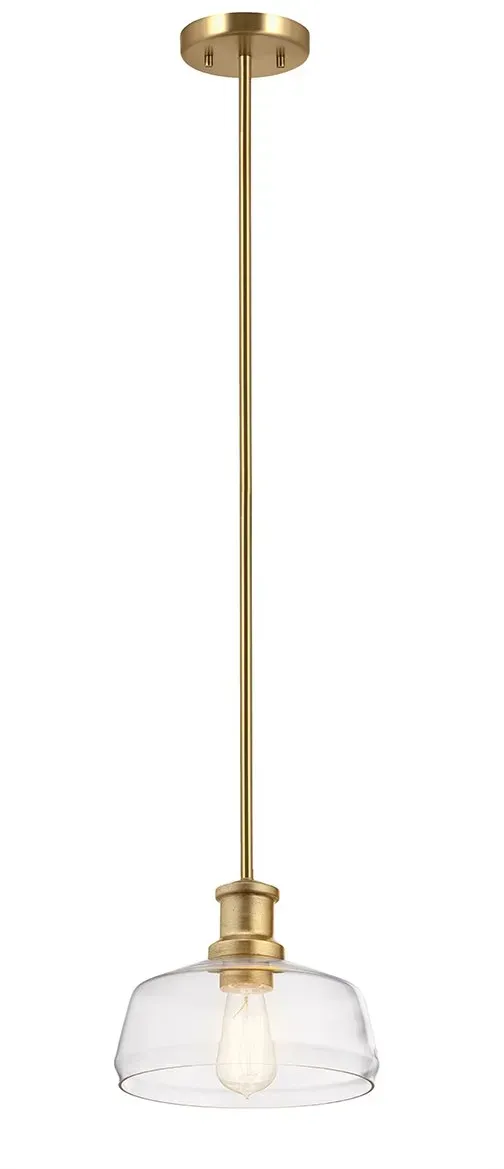Elstead Lighting Notting Hill Duo-Mount Pendelleuchte 1-flammig in Painted Natural Brass