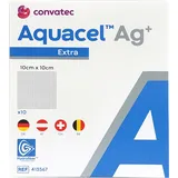 AQUACEL Ag+ Extra 10 x 10 cm Kompressen (10 Stk.)