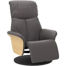 vidaXL Relaxsessel Kunstleder 356627 0 x 0 x 0 cm Grau mit Fußteil