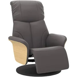 vidaXL Relaxsessel Kunstleder 356627 0 x 0 x 0 cm Grau mit Fußteil