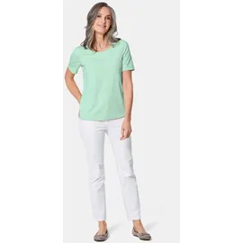 GOLDNER Kurzgröße Knitterarmes Shirt mintgrün 26