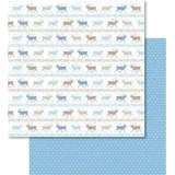 Ursus Scrapbook Paper Classic Christmas blau/braun12x12 Zoll VE=25 Blatt Motiv 2