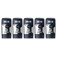 NIVEA Deodorant Black & White Invisible Original Deo Stick 5 x 50 ml