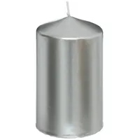 Atmosphera Créateur d'intérieur Stumpenkerze 12 cm Silber